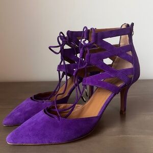 Aquazzura  Belgravia magenta heels 37.5